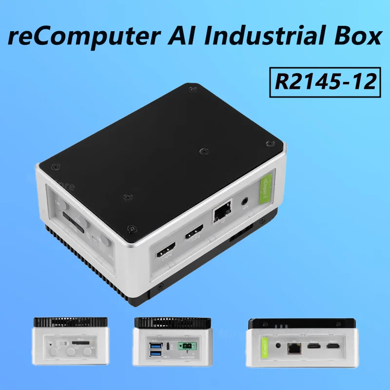 

Рекомпьютер AI Industrial R2135-12 Самый мощный в мире коробка Raspberry Pi AI, новая