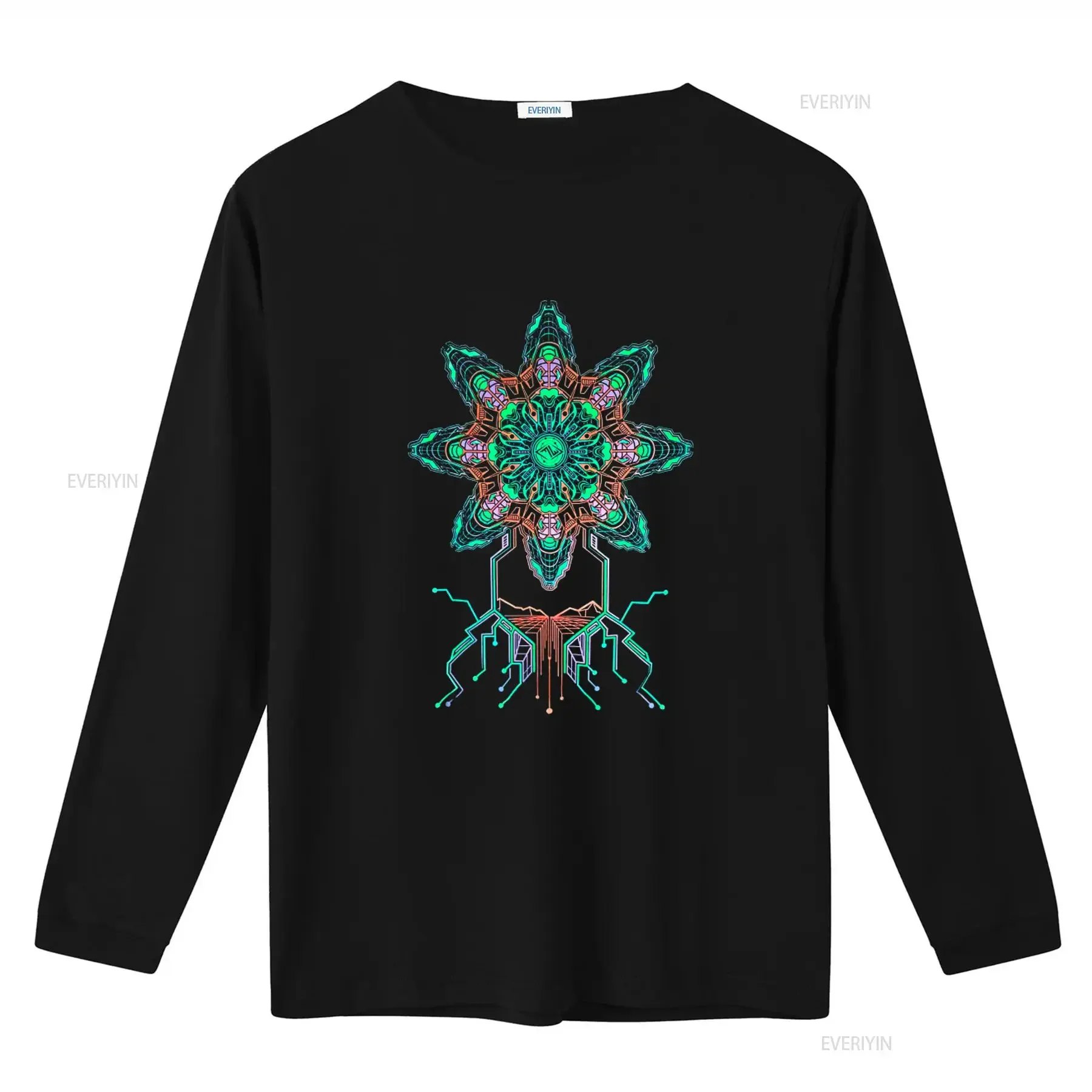 INTERSTELLAR Glow in The Dark UV Reactive T Shirt by Freaky Wear vintage Washed Casual Versatile graphic homme Breathable