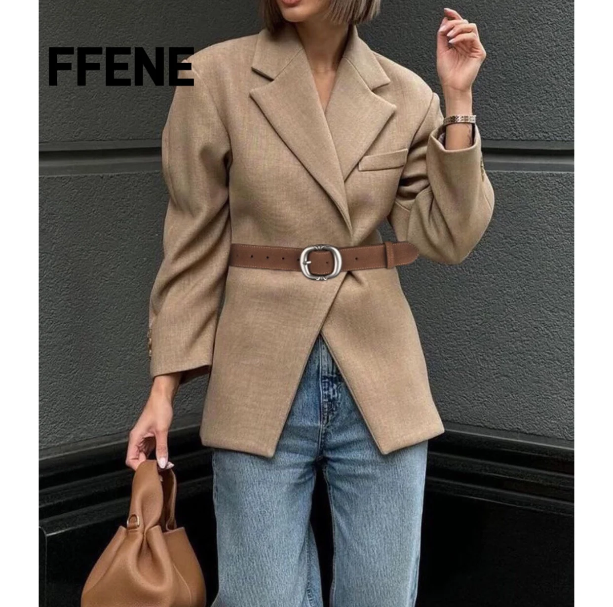 ヨーロッパとアメリカの高級デザインセンスベルト、レディースマットスエード、トレンディカジュアルドレスパンツ、レザーベルト女性用