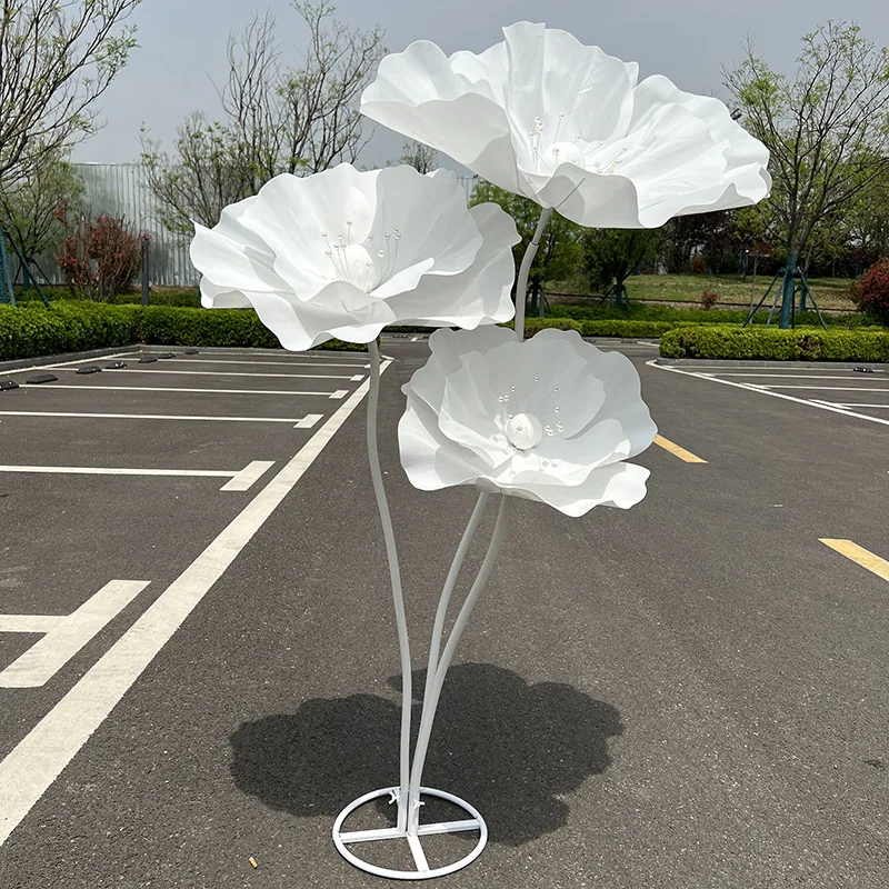 170cm gigantische kunstbloemen klaproos bruiloft decoratie bloem bruiloft feestartikelen podiumindeling weggids bloemen woondecoratie