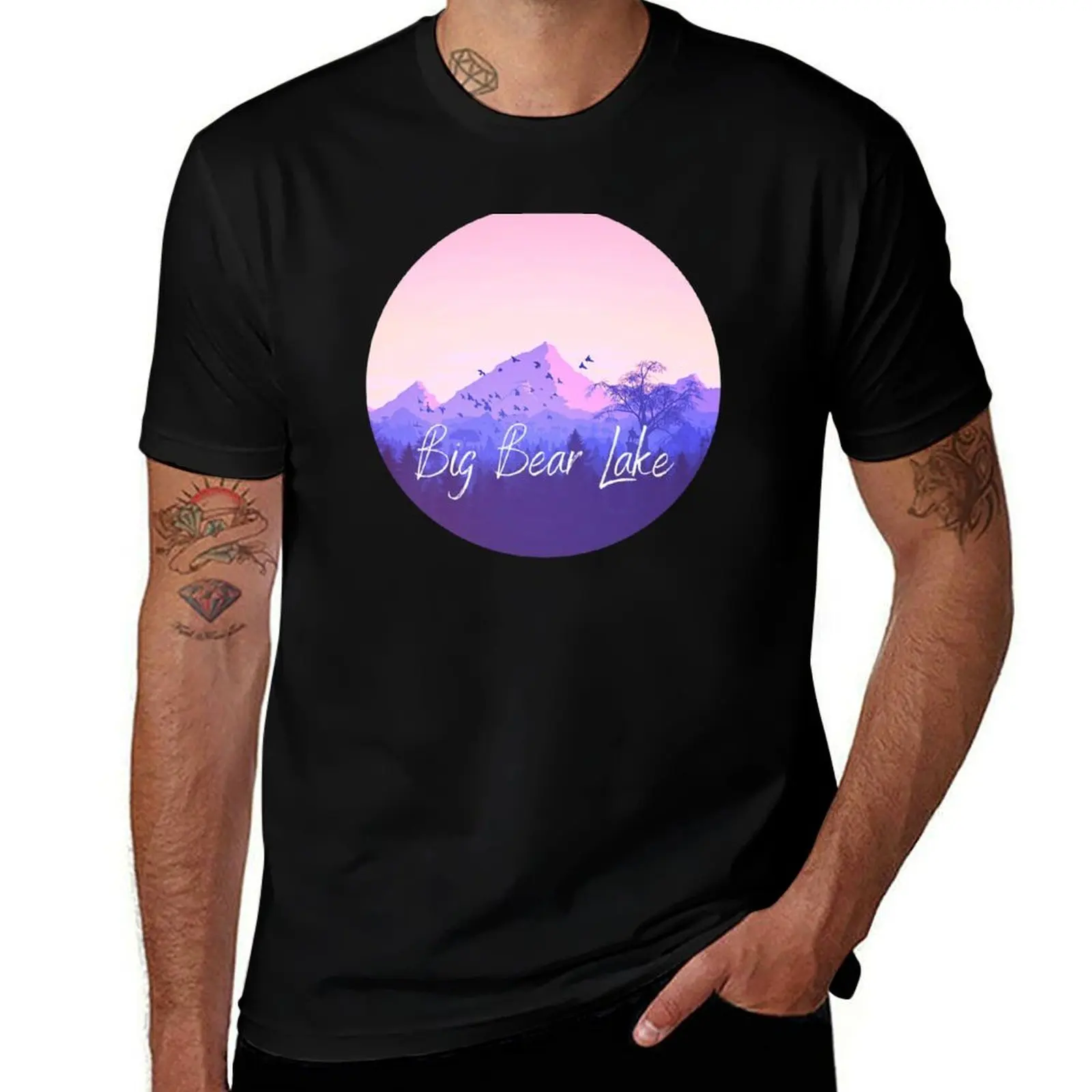 Big Bear Lake, California T-Shirt Outdoor Sports Short Sleeve Top