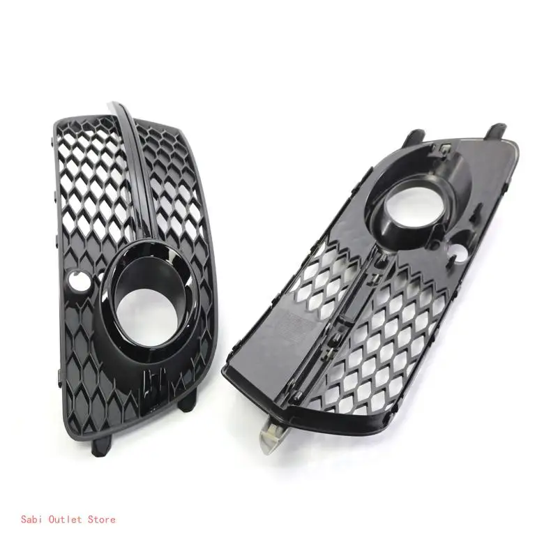 2Pcs Car Front Grille Grill Lower Bumper Fog Light Cover Trim for Q5 Sport 13-16 Car Accessories