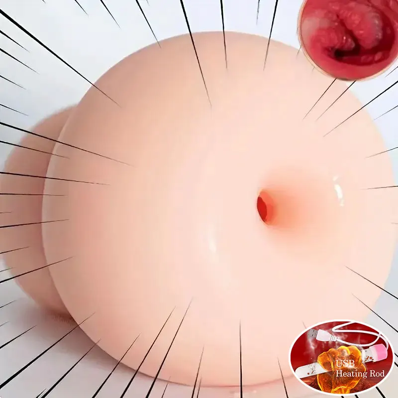 Mainan Seks Masturbasi Pria untuk Pria Seksi Dewasa Daging Realistis Bertekstur Vagina Anus Pria Stroker Ringan Mainan Seks Pria Perlengkapan Dewasa