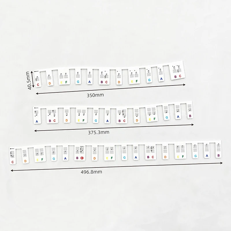 88 Keys Reusable Silicone Piano Keyboard Note Labels Perfect For Kids & Beginners Learning Piano Notes Stickers