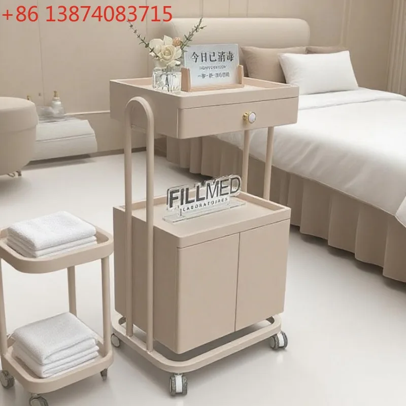 Beauty salon special trolley, skin management mobile push rack