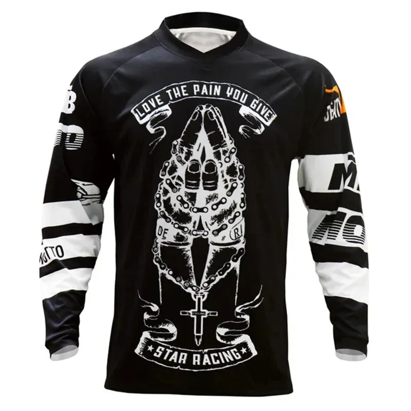 2026 Men's Breathable Mountain Biking & Motocross Jersey – Quick-Dry Athletic Riding Top Kids