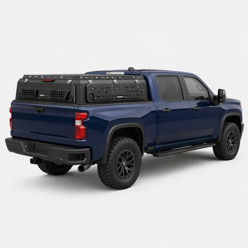 Extra Thick Aluminum Alloy Weather-Resistant No-Drill Easy Installation Heavy-Duty Locking Latches Pickup Hardtop Canopy Ranger