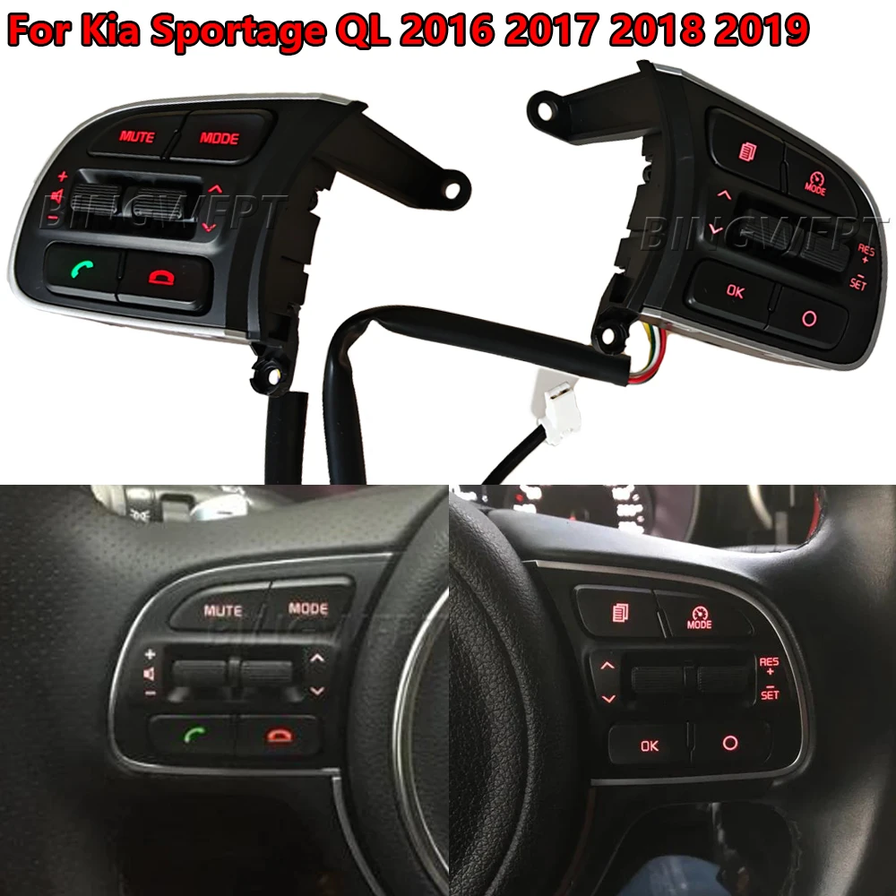 

Steering Wheel Button Cruise Control Switch 96720-D9010 For Kia Sportage QL 2016 2017 2018 2019