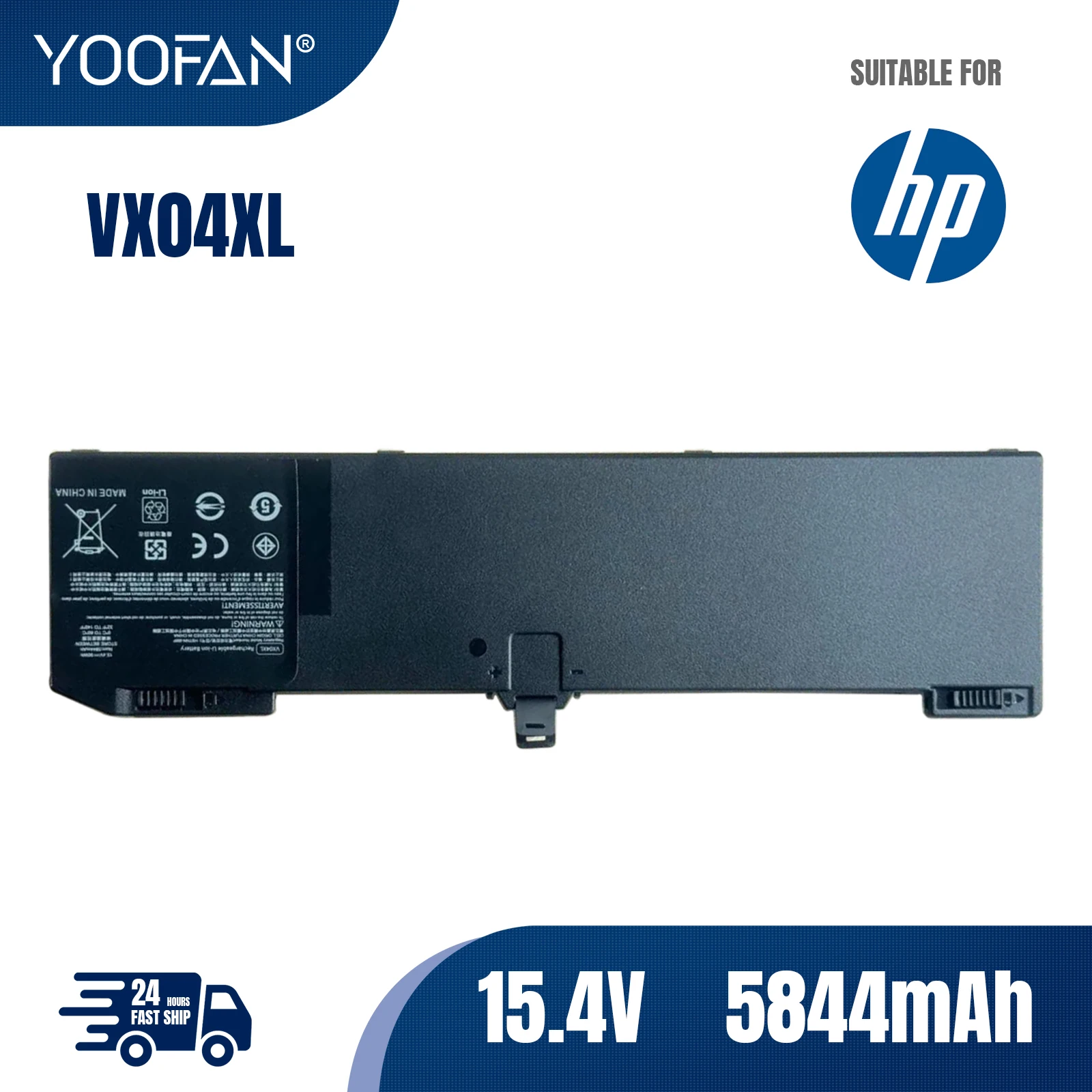 

YOOFAN VX04XL Laptop Battery For HP Zbook 15 G5 G6 Series HSTNN-IB8F 5CN17PA 4ME79AA HSN-Q13C L05766-855 L06302-1C115.4V 90WH