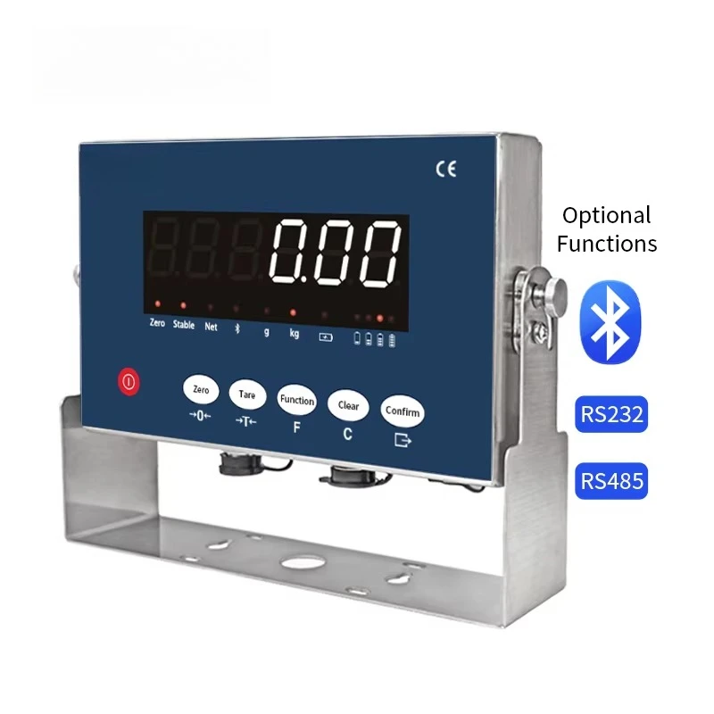 High definition Light Emitting Diode Display Stainless Steel Digital Weighing Indicator B4 Communication Function