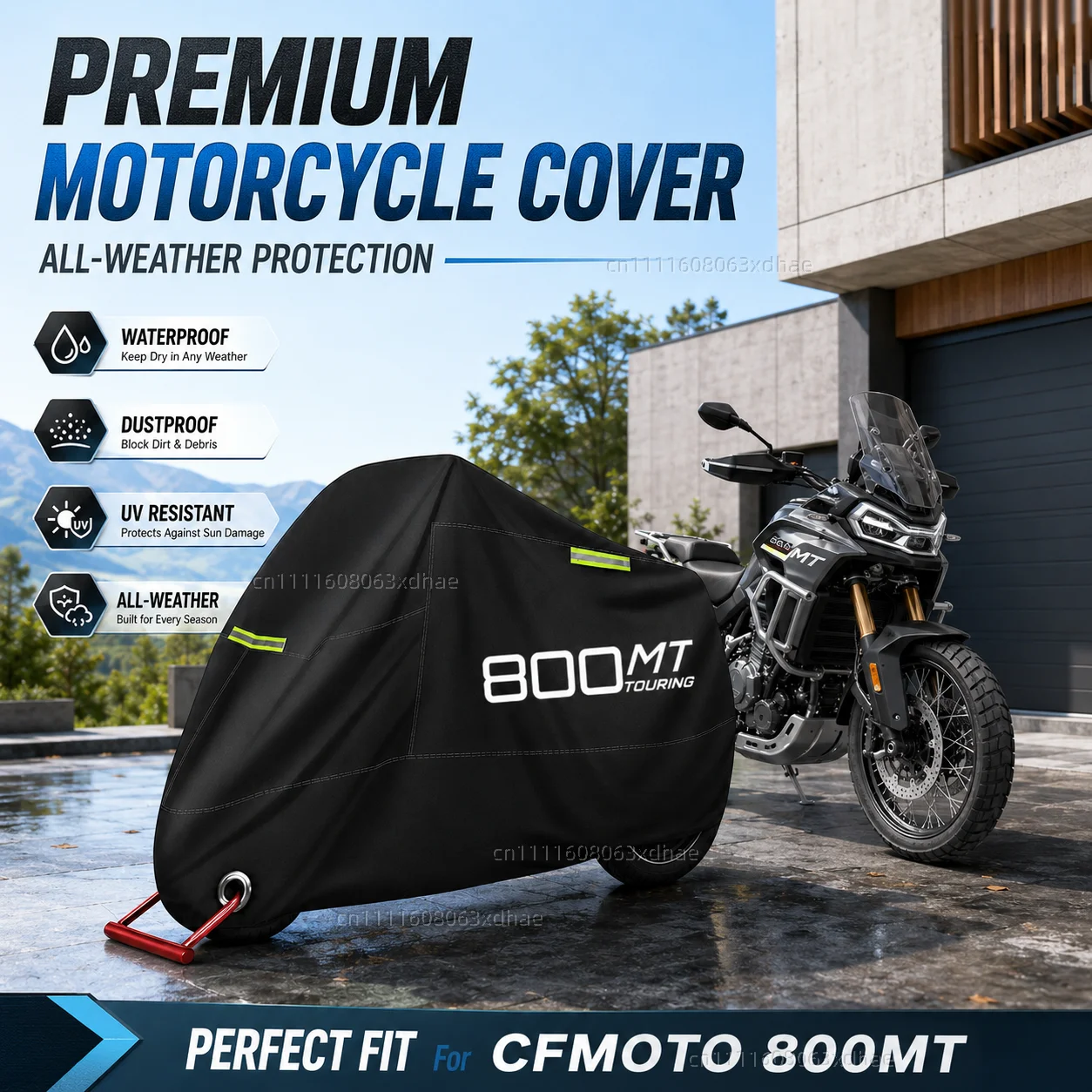 

Motorcycle Full Cover Waterproof Rain Dustproof All Season 190T Oxford Cloth For For CFMOTO 800MT 800 MT 2021 2022 CF800 CF