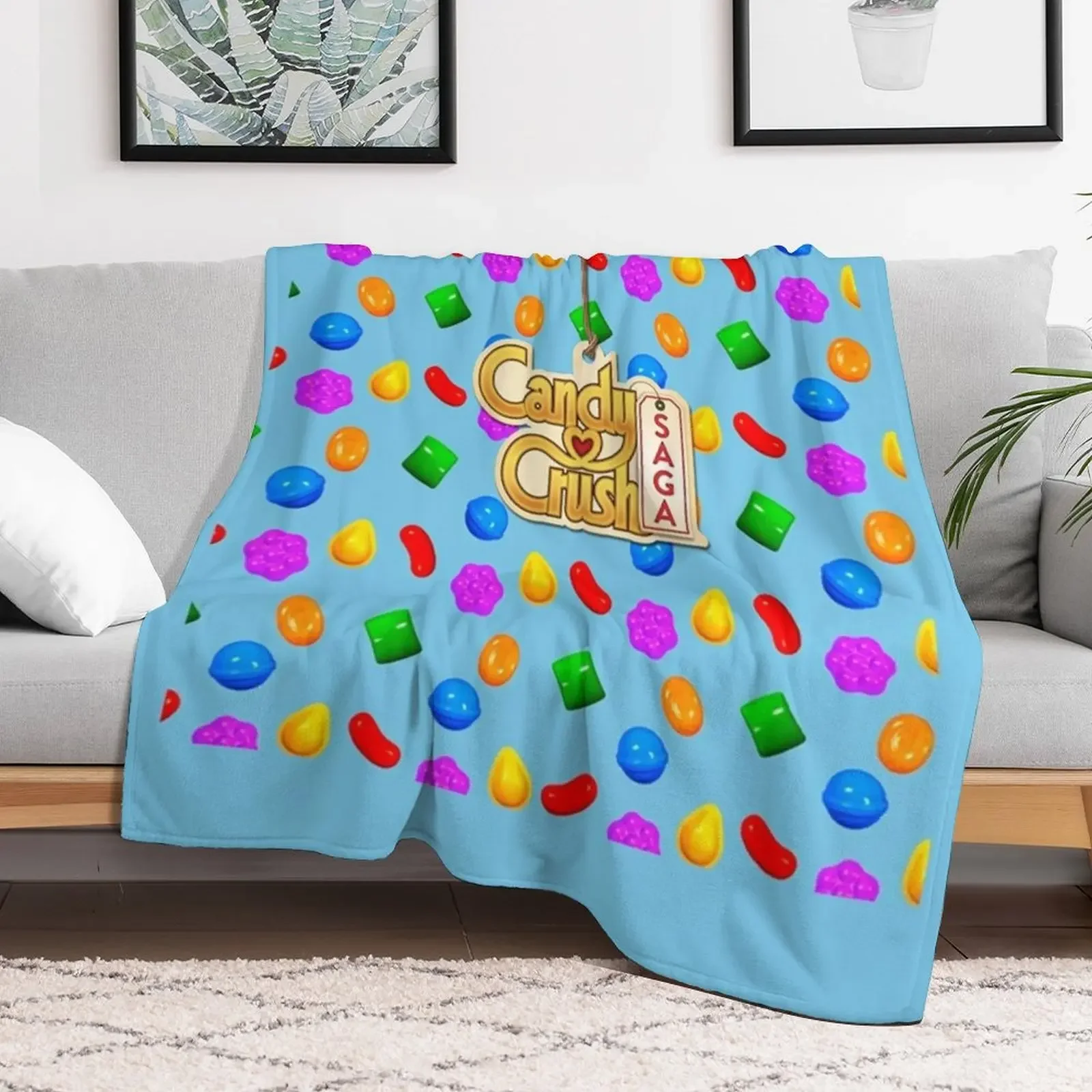 Delicious Candy Crush Throw Blanket