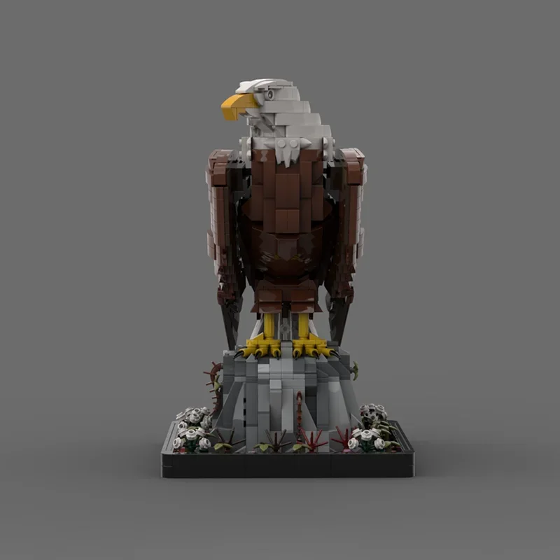 Bloques de construcción Moc, modelo de águila calva, tecnología de ladrillos, ensamblaje de animales, construcción navideña, modelo de juego Popular, regalos, juguete
