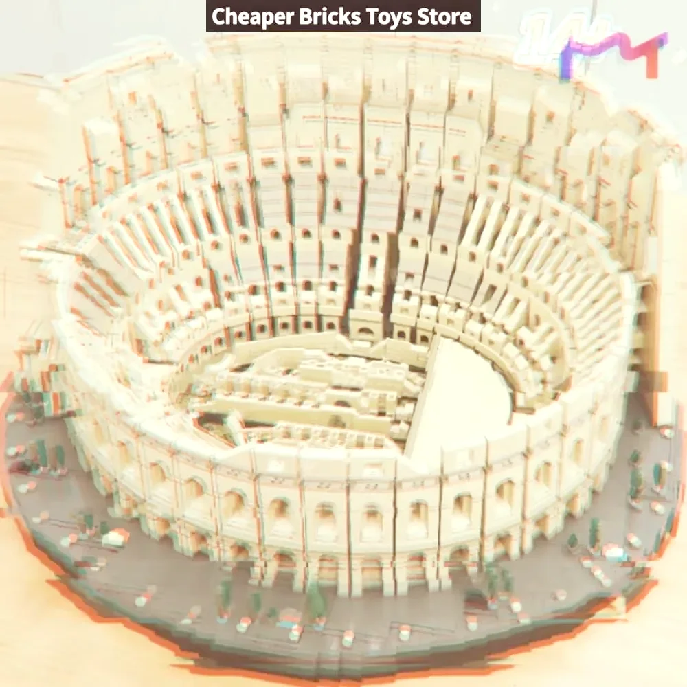 In Stock 9036pcs Colosseum Italy Historic Landmarks Architectural Building Blocks Display Models Collector Edition Holiday Gifts