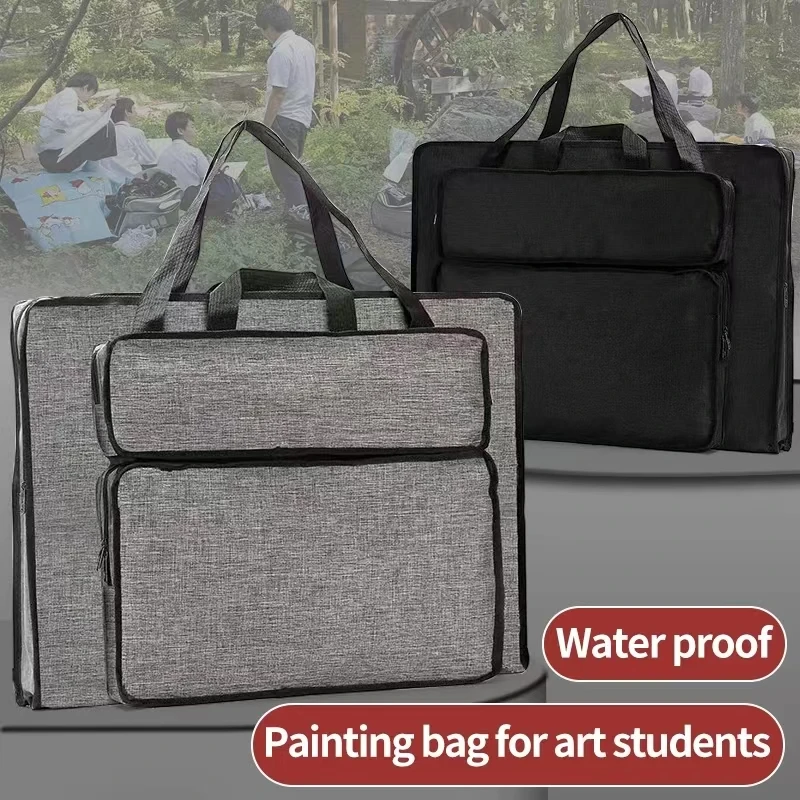 Art Portfolio Bag, 14x20inch Large Capacity Art Portfolio Case with Handles, Waterproof Portfolio Bag Organizer, Artist Carrying