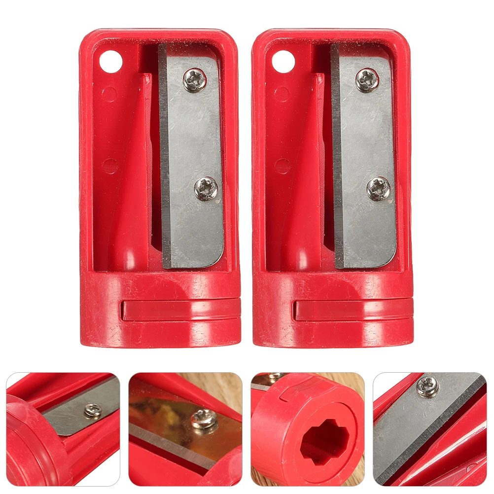 

2pcs Pencil Sharpener Lightweight Portable Compact Manual School Office Stationery Efficient Manganese Steel Sharpening