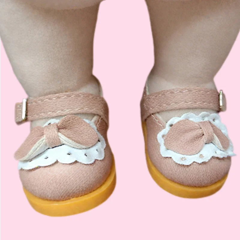 Tilda 5cm Shoes For Mini Mia Dolls Toy Boots 1/6 Retro Suede Shoes for EXO 20 cm Korea KPOP Plush Idol Dolls Accessorries Gifts