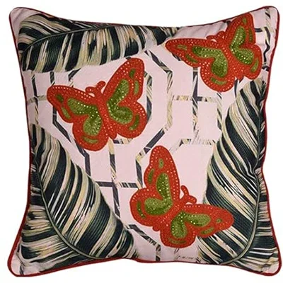 Pillowcase Decorative butterfly print design cushion cover for home décor sofa chair bed bedroom steam office 45X45cm