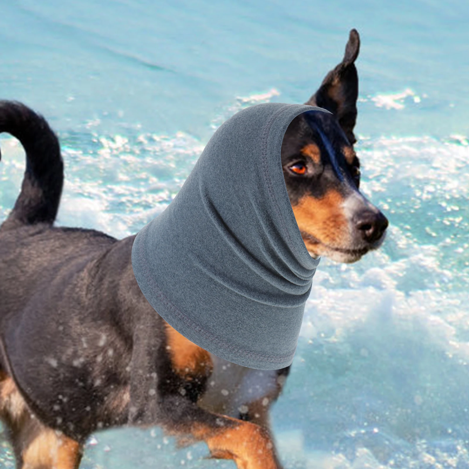 

Comfortable Dog Head Wrap Warm Winter Ear Muff for Cold Weather Protection Lightweight Pet Ear Cover Soft Dog Earmuffs