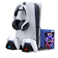 For PS5 Console Cooling Stand Cool Controller Charging Base Compatible With PS5 Multifunction Fast Charging Cooling Dock for PS5