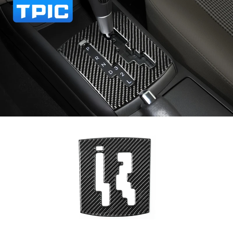 Real Carbon Fiber For Hyundai Elantra HD Sedan 2008-2016 Center Console Gear Shifter Trim Sticker Tuning Car Interior Accessory view 2