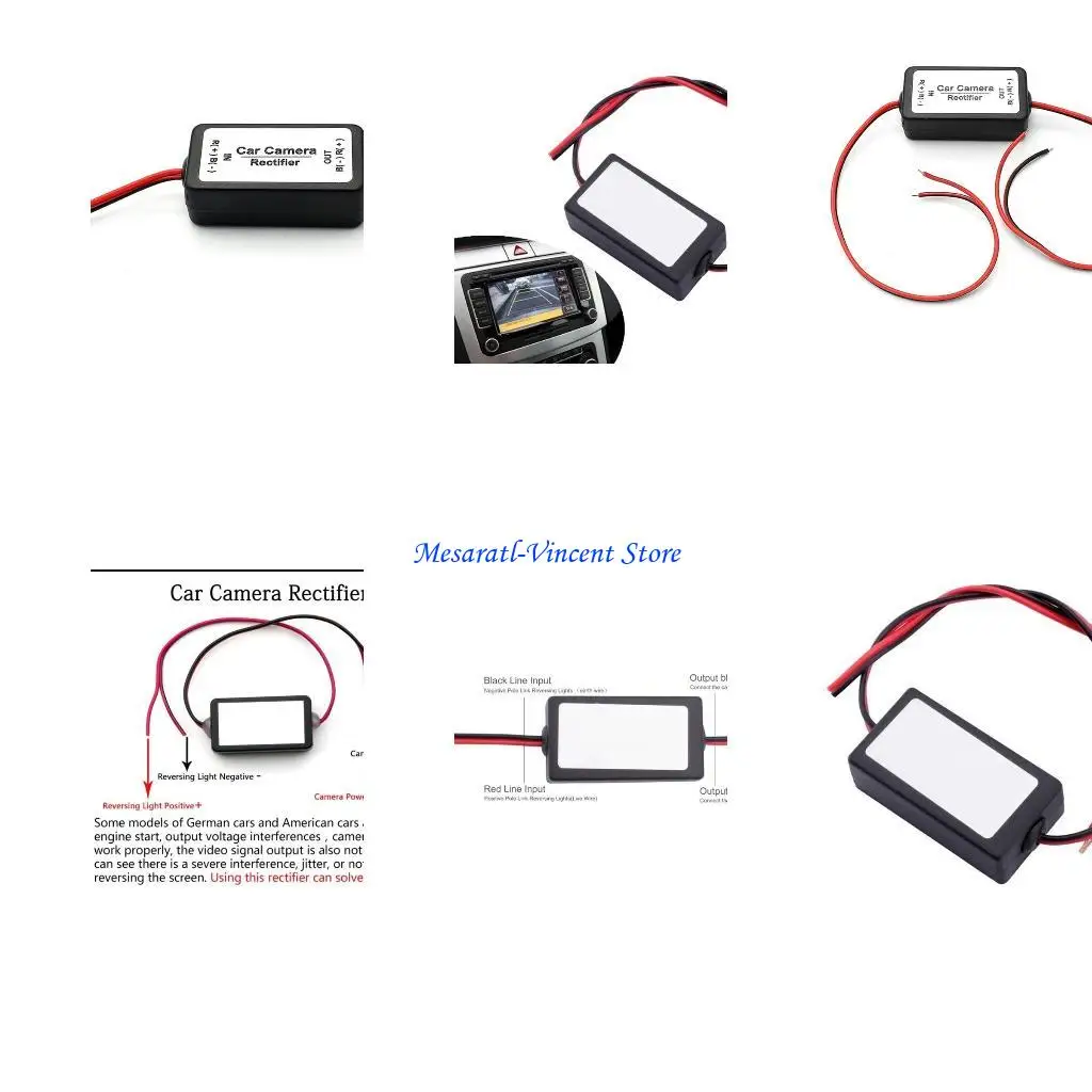 

A70F Car Rear View Camera Rectifier 12V Power Capacitor Backup Filter Ballasts