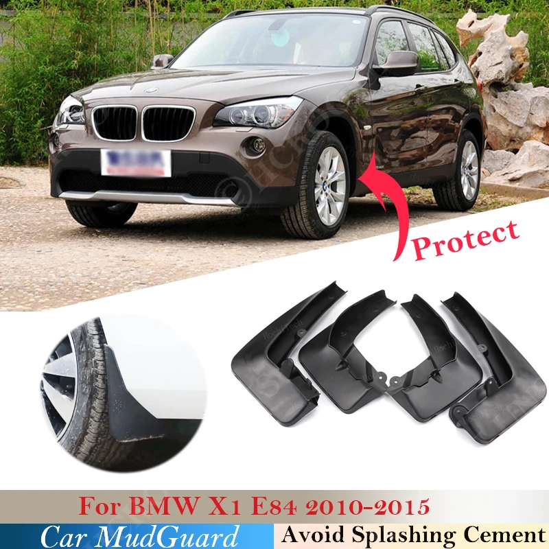 

For BMW X1 E84 2010 ~ 2015 Mudguards Fender Mud Flap Guard Splash Mudguard Car Accessorie Auto Styline Front Rear Mudflaps 2014