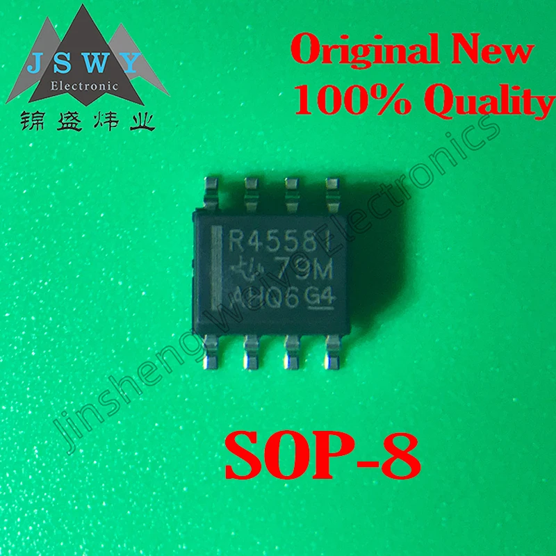 

10PCS RC4558ID RC4558IDR RC4558 R4558I SOP8 SMD Operational Amplifier Chip IC 100% Brand New Authentic Electronic