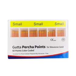 Dental Gutta Percha Point Absorbent Paper Points Primary Small Large Wave Gold One Files Dental Root Canal Obturating Points