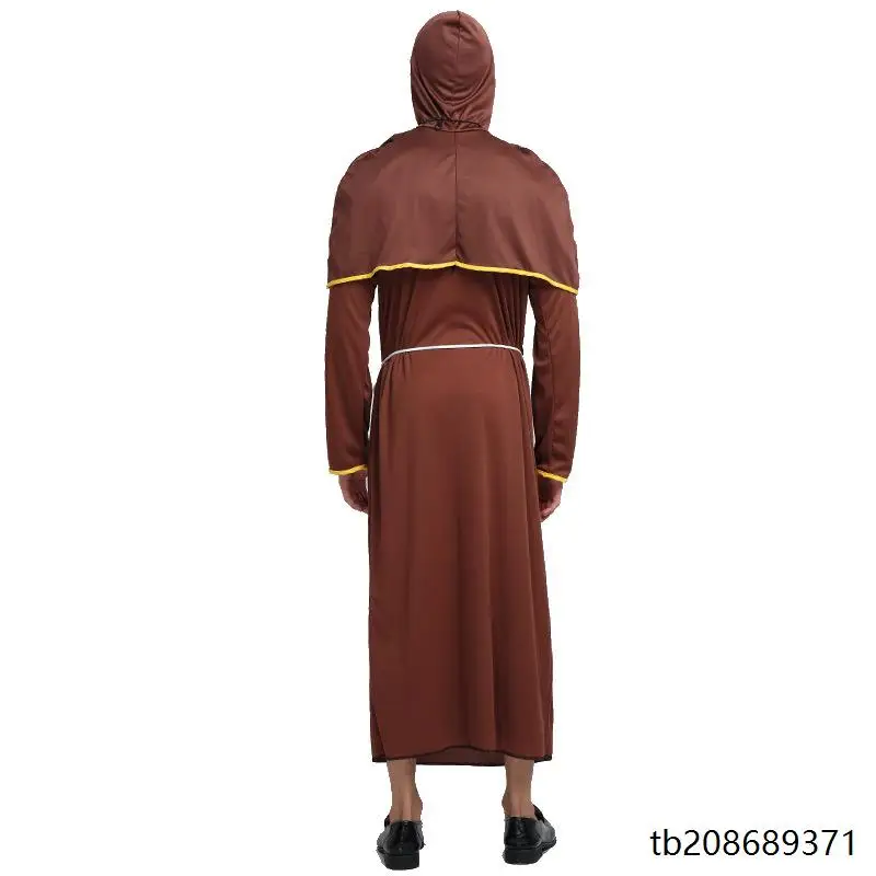 Loween Cosplay prêtre Costume Performance Par mascarade bal renaissance parrain nonne habitude scène Performance Costume