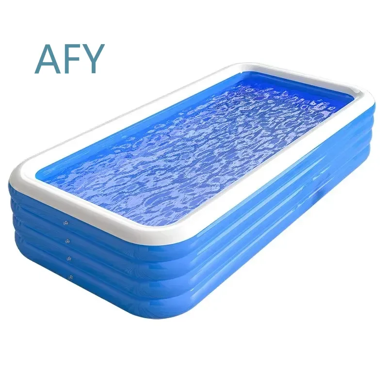 Inflatable Lounge Pool for Kids Full Size Childrens Swimming Pool for Backyard Summer Fun Toddler Play Pool Outdoor Water