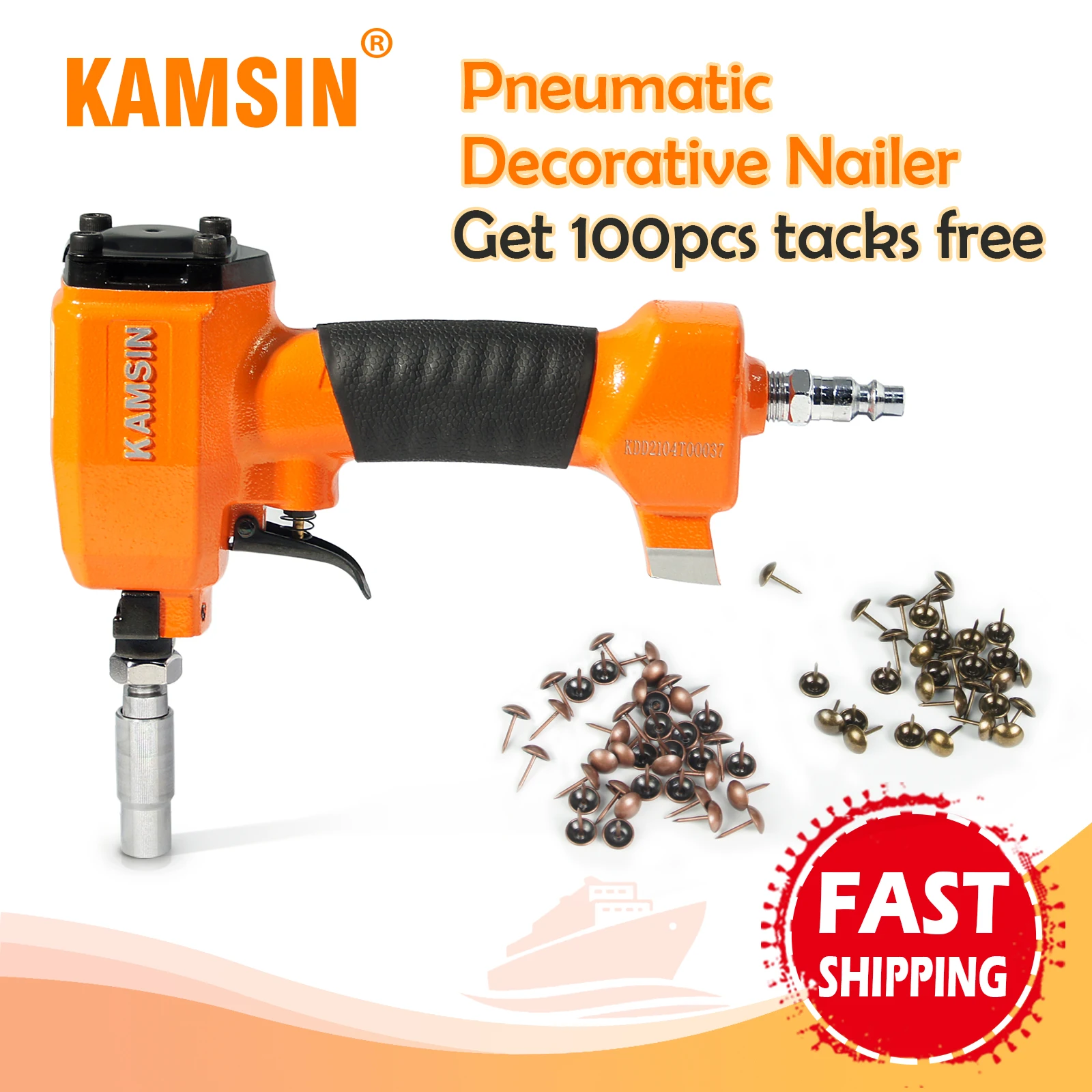 kamsin pneumatico pino decorativo nailer com carregamento board estofos tachas grampeador para moveis 01