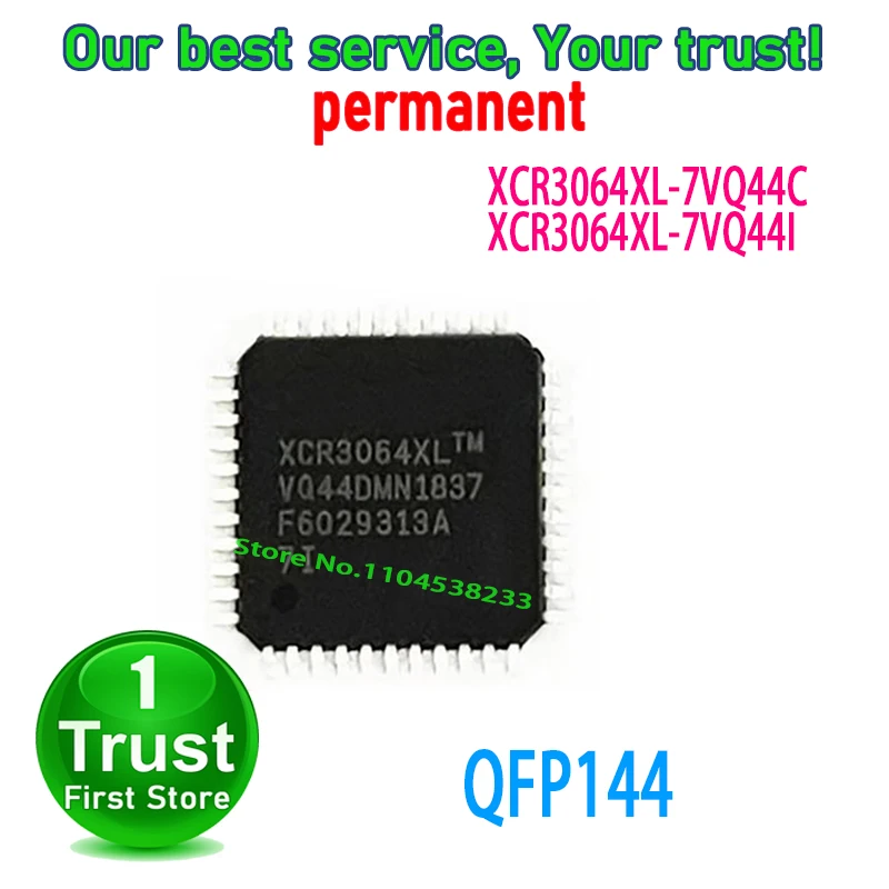 5PCS/LOT XCR3064XL-7VQ44C XCR3064XL-7VQ44I QFP144 NEW and Original in Stock
