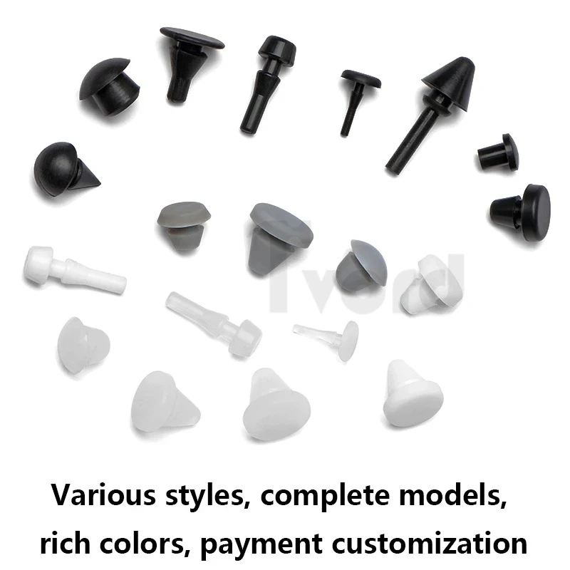 Silicone Stopper Rubber Stopper For Protection Soft Black Plate Hole Sealing Anti Slip Foot Pad Round Hole Seismic And Anti-coll