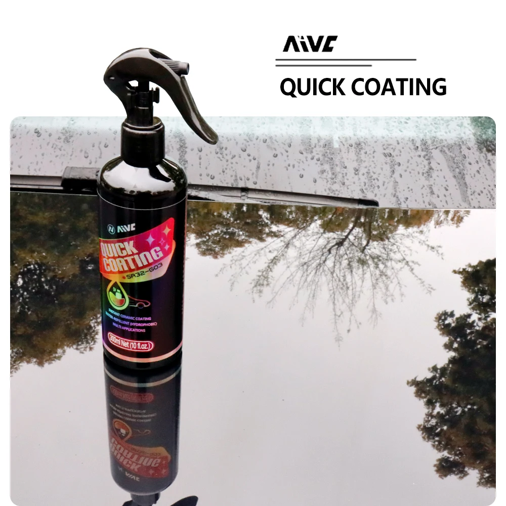 Ceramic Quick Coating Spray For Car Paint AIVC Auto Nano Coat Polish Care Sealing Hydrophobic Protection Car Detail