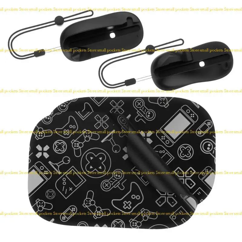 R1WD 1 Set Gaming Controller Mouse Grip Mouse Mouse لـ NS2 يمين Gamepad Mouse مع Mousepad #4