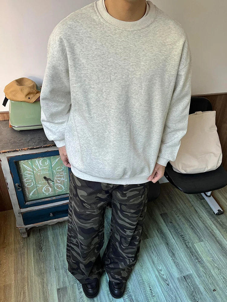 

Мужская толстовка с капюшоном на флисовой подкладке, с длинными рукавами, круглым вырезом, повседневная, из хлопка, молодежная, модная, зимняя, базовый слой