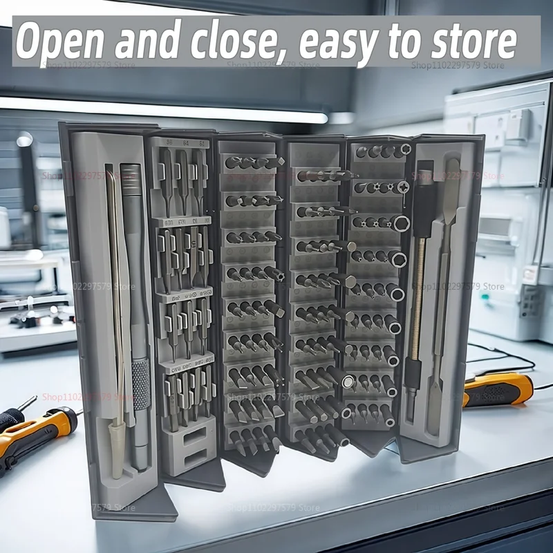 مجموعة مفكات براغي دقيقة 128 في 1 مع أدوات متعددة مجموعة أدوات يدوية يدوية لإصلاح المنزل والإلكترونيات والمجوهرات #5