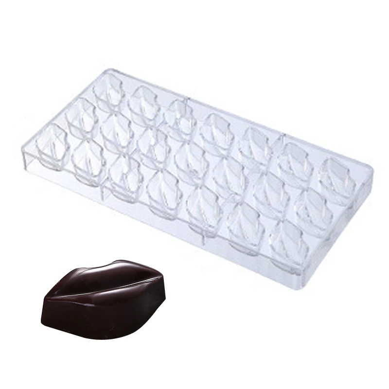 Lip Shape Chocolate Mold Baking Polycarbonate Chocolate Molds Confectionery Candy Form Mould Baking Pastry Bakery Tools