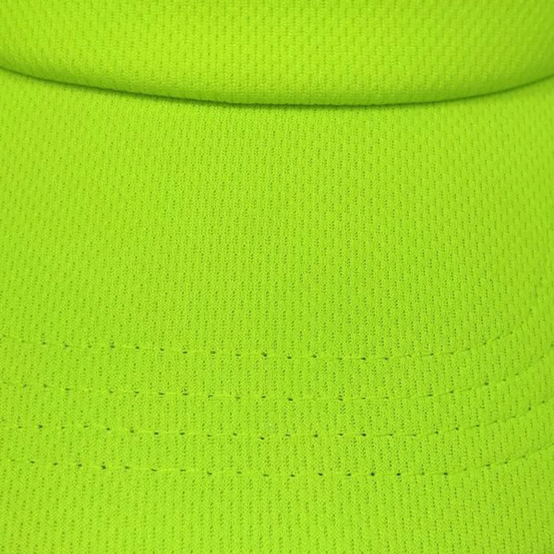 Lime Green Soft Mesh Athletic Men Golf Sun Visor Hat Sport Cap Neon Orange White Black Blue Bright Pink