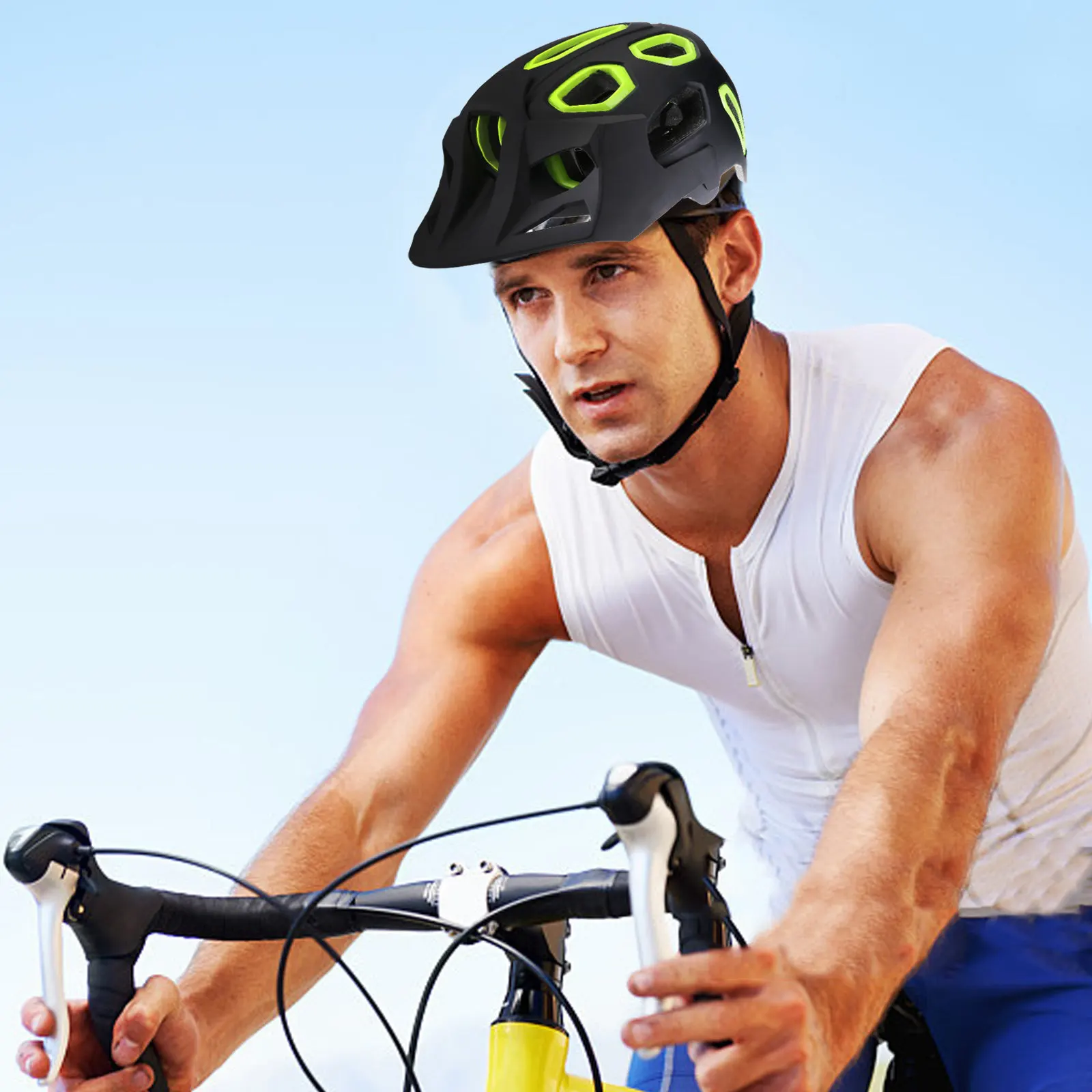 

1Pcs Riding Mountain Bike Skateboard Safety Black Adjustable Ventilation Cycling Gear for Men Women Outdoor Sports