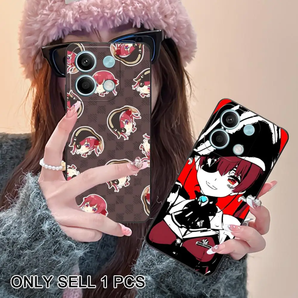 

Holo Houshou Marine Phone Case for POCO F8 F7 F6 F5 F4 F3 F2 Pro GT C75 C71 C65 C61 C40 Pro Ultra Soft TPU Shockproof Cover