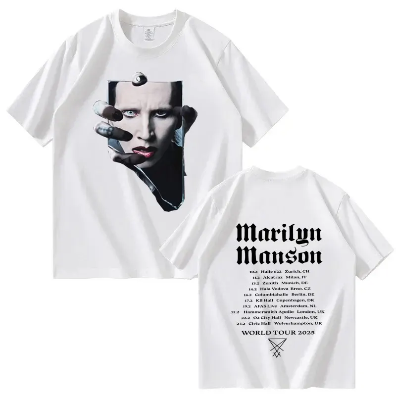 Marilyn Manson 2026 Touring T-shirt for Men and Women, Extra-large