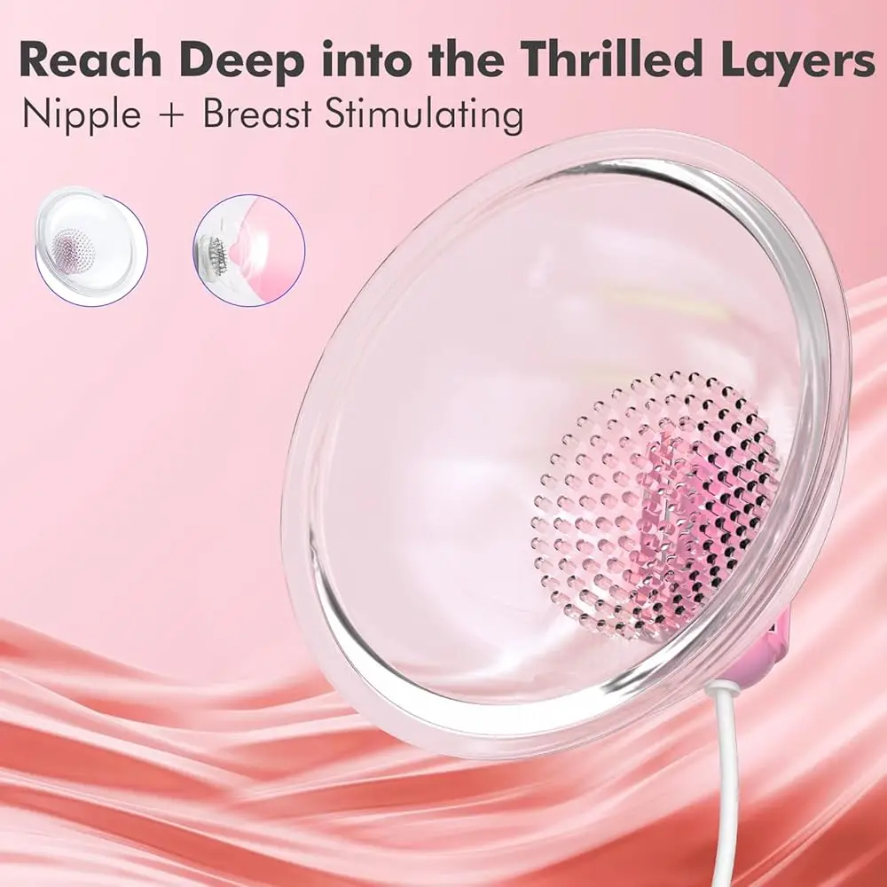 Breast Enlargement Stimulation Nipple Vagina Clitoris Sucker For Women Clit Vibrator Vacuum Pump Cover Adult Masturbator Sex Toy view 4