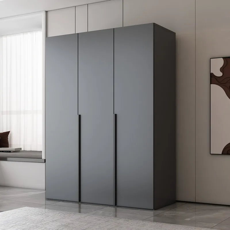 Glossy Black Wardrobes Japanese Style European Space Saving Wardrobes Storage Bedroom Wooden Armadio Guardaroba Furniture Home
