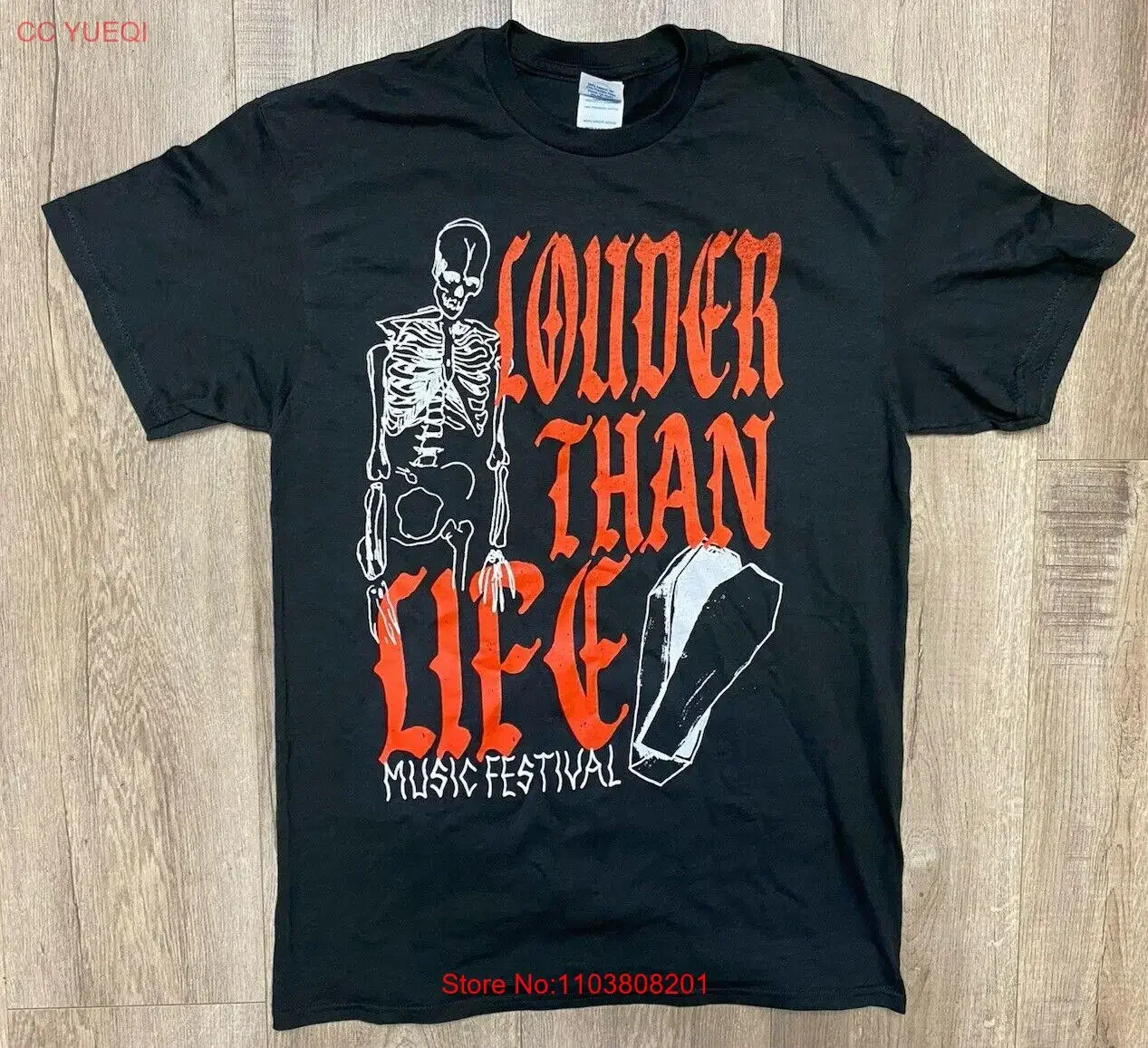 Футболка Louder Than Life Music Festival Tour среднего размера NWT 19x28, винтажный стираный топ с рисунком для повседневной носки, удобная