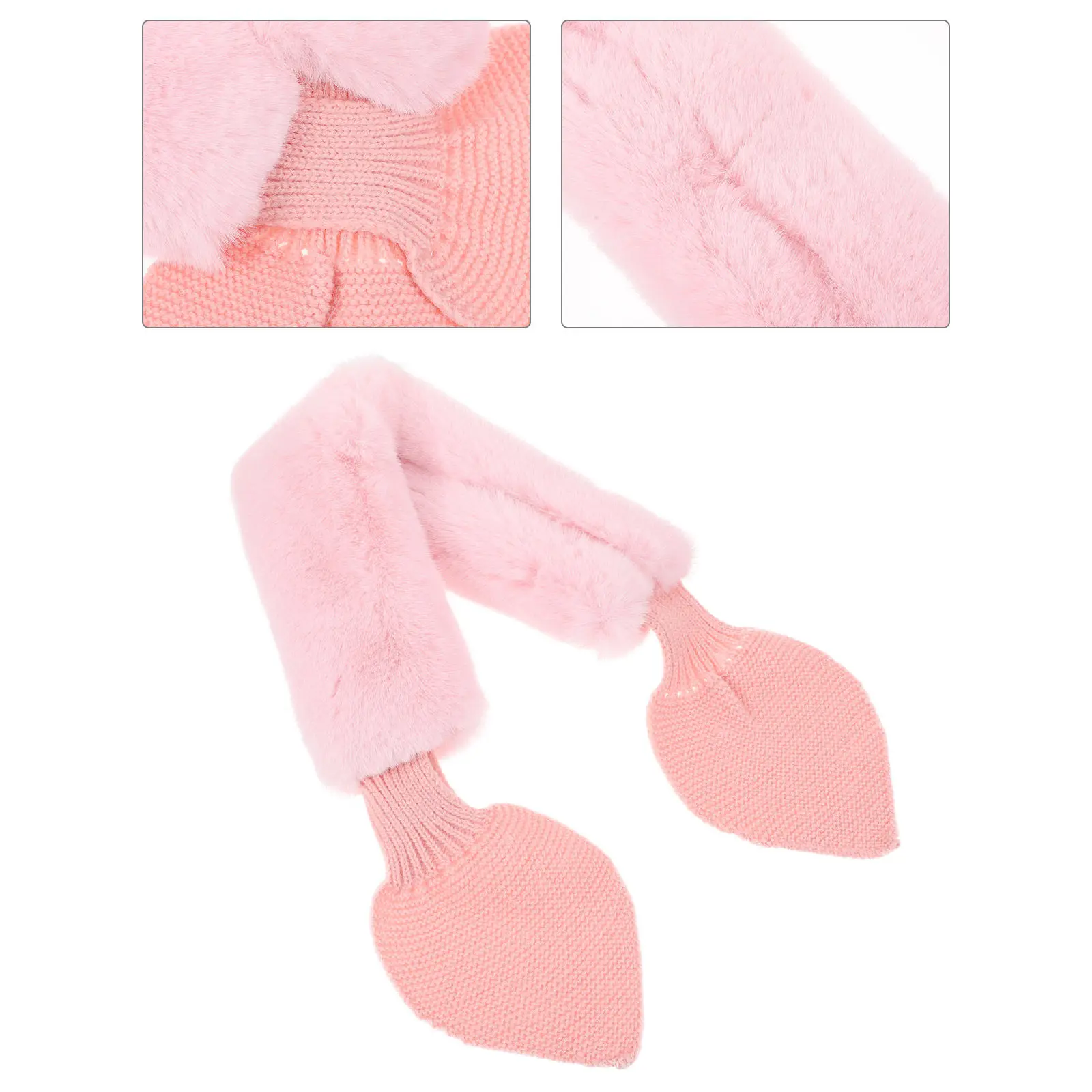 1Pcs Children Winter Scarf Premium Soft Fabric Warm Neckerchief for Girls Toddlers Classic All-Match Scarves for Cold Weather