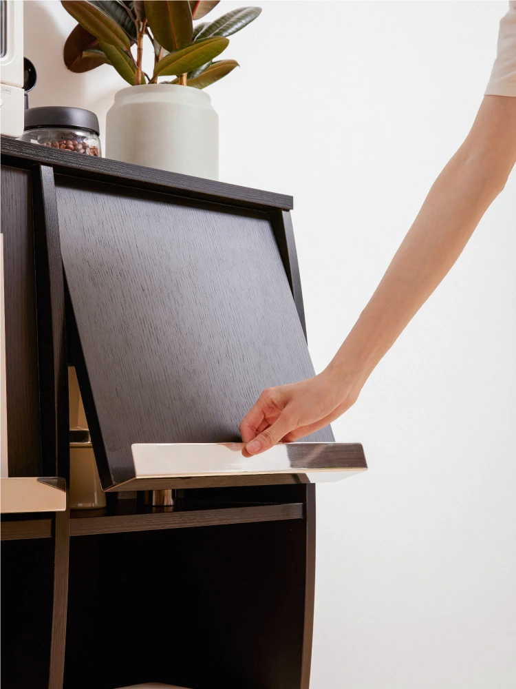 Modern simple locker storage entrance flap module combination against the wall tea