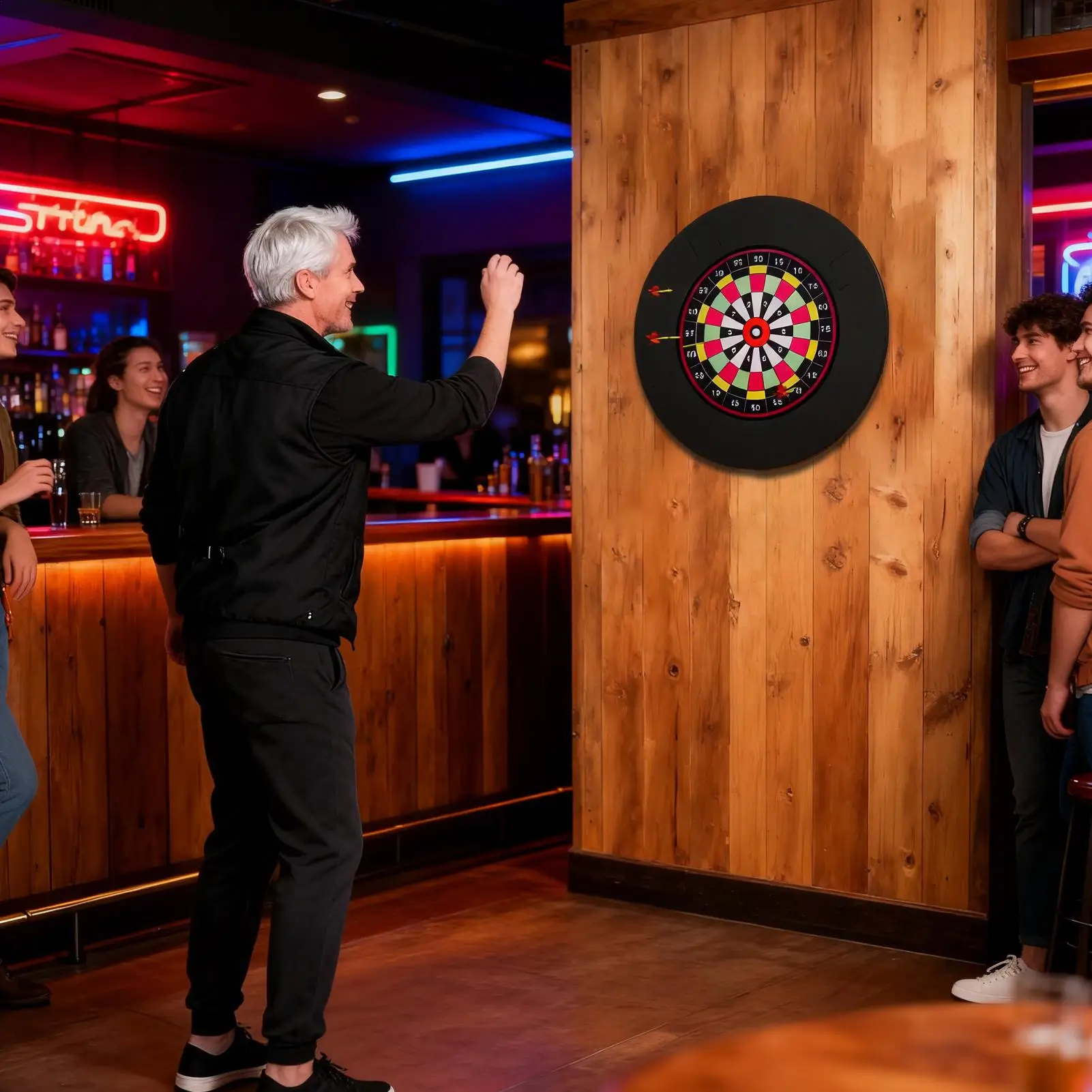 

Защитное кольцо для дартс 18 дюймов, снижающее шум, для защиты стен, для мужских комнат, домашних игровых комнат