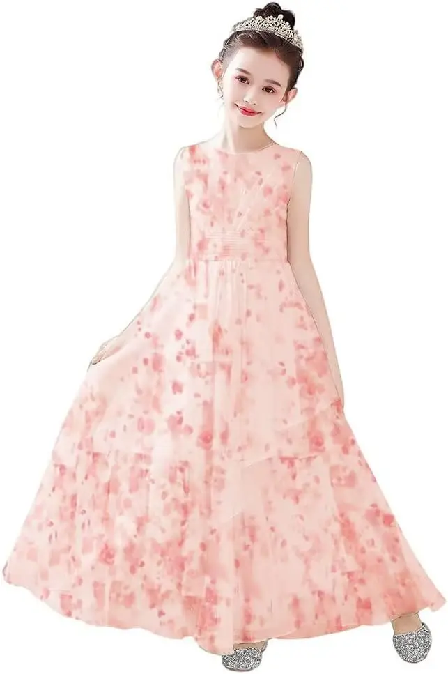 Chiffon Flower Girl Dresses Wedding Junior Bridesmaid Dress Evening Party Girls Formal Gown Princess Dress